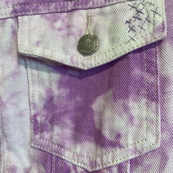 Hand embroidered + embellished jean style jacket - Picture 15 of 15